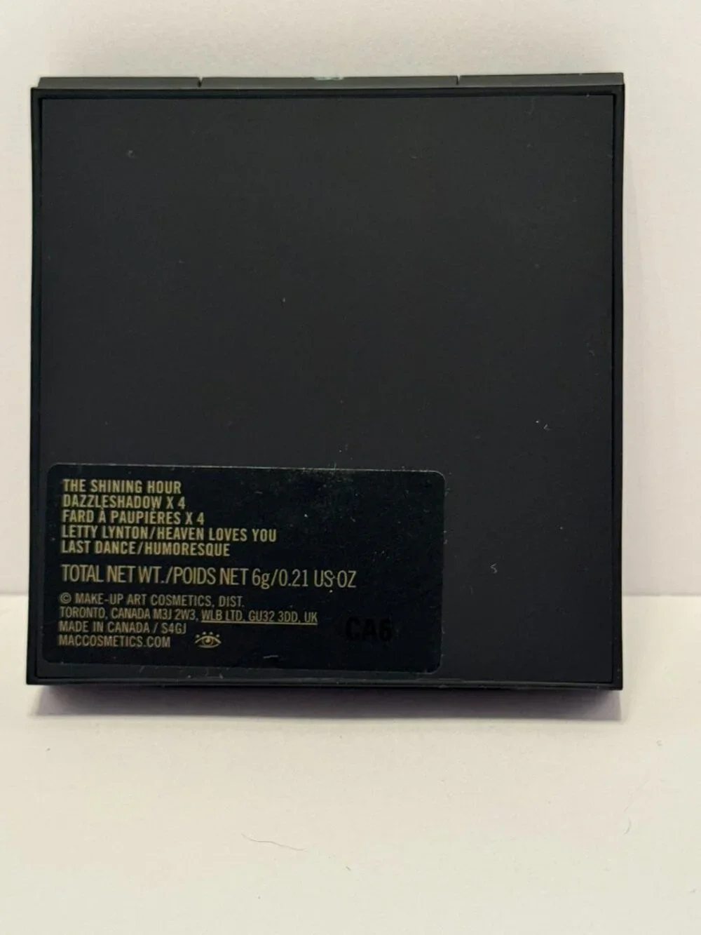 MAC The Shining Hour Dazzleshadow X 4 Kabuki Magic Eyeshadow Palette New